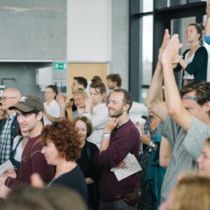 People gives an applause
